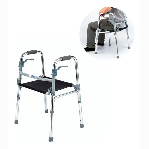 Andador con asiento sin ruedas